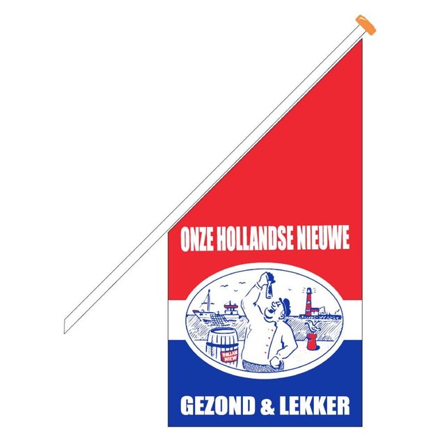 Gevelvlaggen schuin Hollandse nieuwe