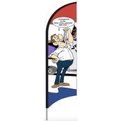 Beachvlag Familie Man haring