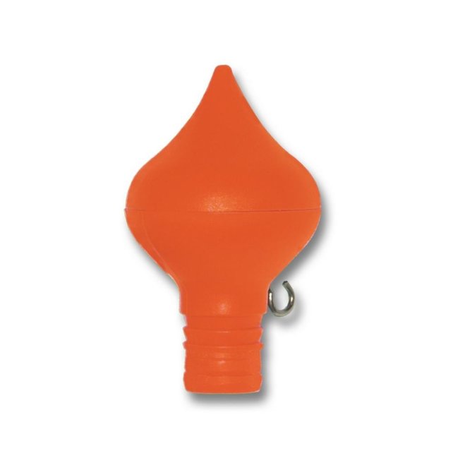 Vlaggenstokknop pvc peervorm