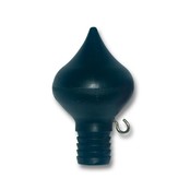 Vlaggenstokknop pvc peervorm