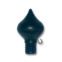 Vlaggenstokknop pvc peervorm