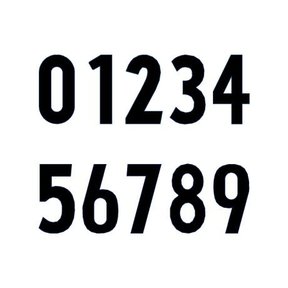Prijskaartcijfers 18mm 50 st.