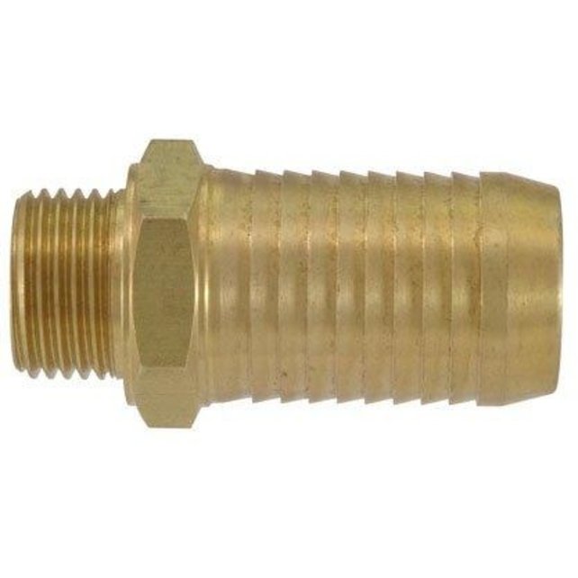 Messing slangtule ½" BSP bu.dr..