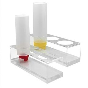 Doseer knijpfles station