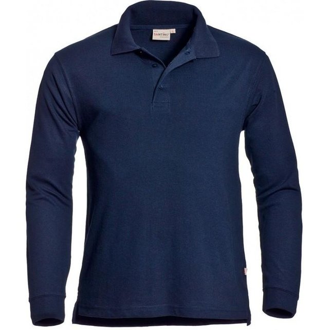 Polo Lange mouw Santino Matt  onbedrukt
