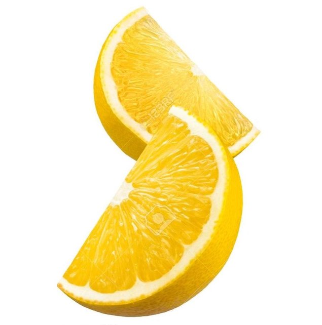 Decoratie 1/4 Citroenen  a 6 stuks