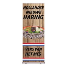 Uitrol banner Hollandse nieuwe vers van het mes