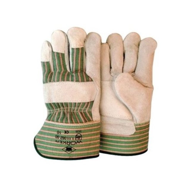 Rundsplitlederen werkhandschoen
