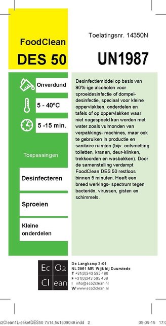FoodClean DES 50