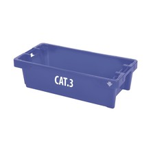 Viskist 40kg/60 ltr. met opschrift CAT.3