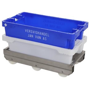 Kantel onderstel RVS onderstel - voor viskisten 800 x 450 mm, 60 liter/40 kg en 35 liter/20 kg