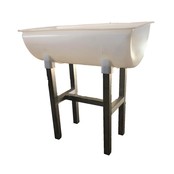 Rvs  onderstel t.b.v. spoelkuip