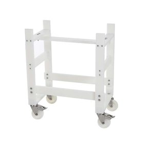 Kunststof onderstel t.b.v. spoelkuip incl wielen met rem