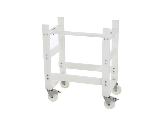 Kunststof onderstel t.b.v. spoelkuip incl wielen met rem