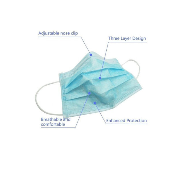 Medical face mask mond maskers ds a 50 st