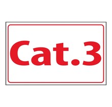 Tekststicker - Cat.3