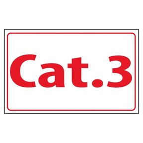 Tekststicker - Cat.3