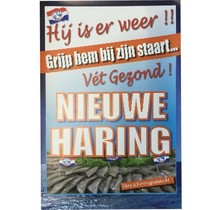 Poster Nieuwe Haring (Grijp hem bij zijn staart)