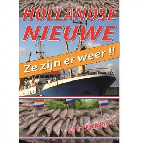 Poster Hollandse Nieuwe boot  (Ze zijn er weer)