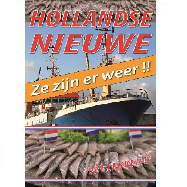Poster Hollandse Nieuwe boot  (Ze zijn er weer)