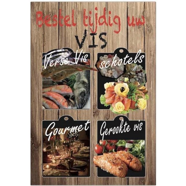 Poster (Bestel tijdig uw vis)