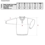 Polosweater Dames met boord lemon&soda