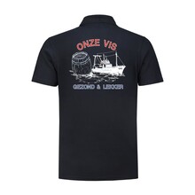 Polo bedrukt 'Onze vis''