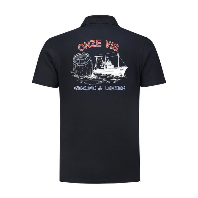 Polo bedrukt 'Onze vis''