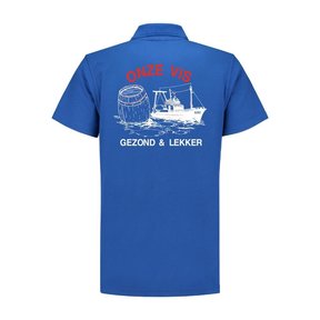 Polo bedrukt 'Onze vis''