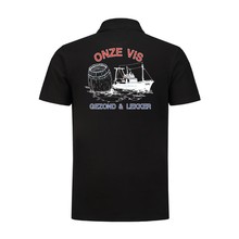 Polo bedrukt 'Onze vis''