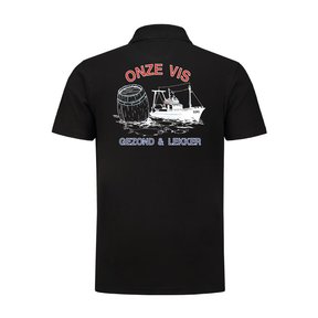 Polo bedrukt 'Onze vis''