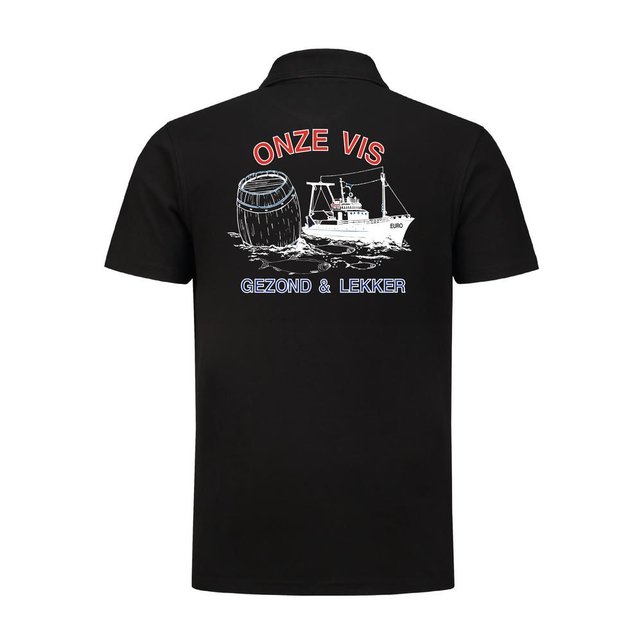 Polo bedrukt 'Onze vis''