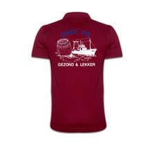 Polo bedrukt 'Onze vis''