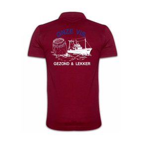 Polo bedrukt 'Onze vis''