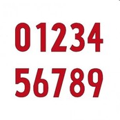 Prijskaartcijfers 25mm 50 st.