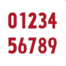 Prijskaartcijfers 25mm 50 st.