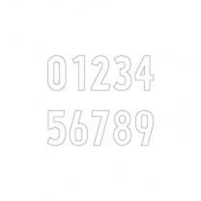Prijskaartcijfers 18mm 50 st.