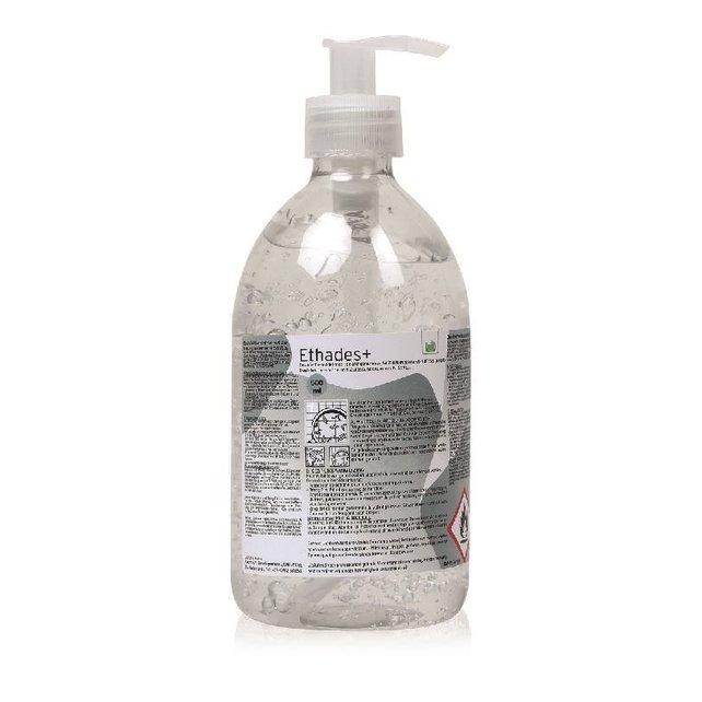 Ethades +  Gel desinfectie fles met drukpomp