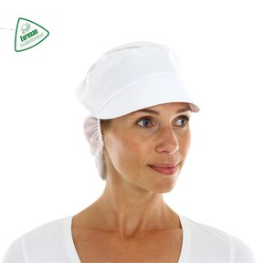 Pet met klep en haarnet pol/kat  prijs per  10 stuks