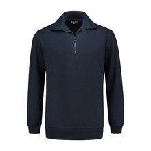 Zip sweater met boord Workman