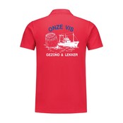 Polo bedrukt 'Onze vis''