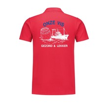 Polo bedrukt 'Onze vis''