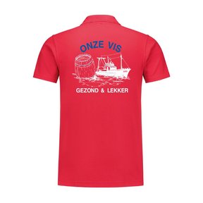 Polo bedrukt 'Onze vis''