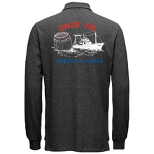 Polo lange mouw bedrukt Santino