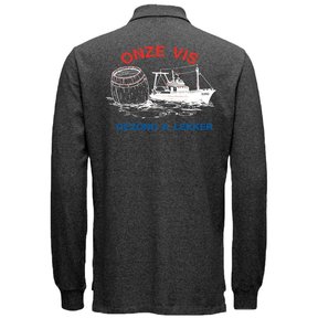 Polo lange mouw bedrukt Santino