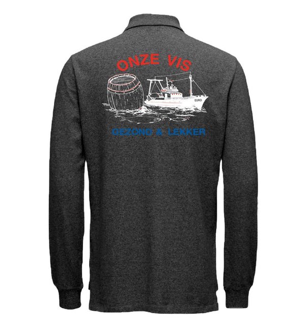 Polo lange mouw bedrukt Santino