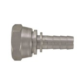 Kraankoppeling Rvs Stainless steel hose tail, 13mm x 3/4