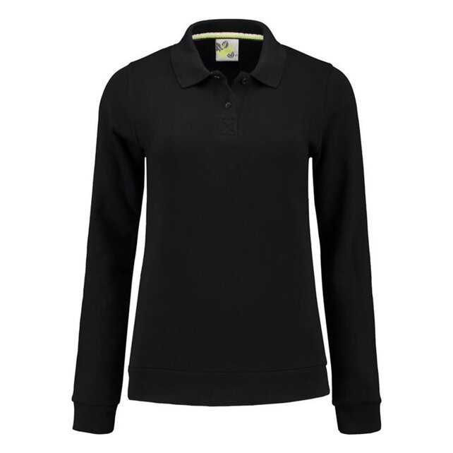 Polosweater Dames met boord lemon&soda
