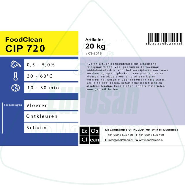 FoodClean schuimreiniger CIP 720
