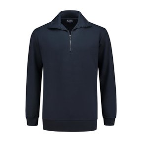 Zip sweater met boord Workman